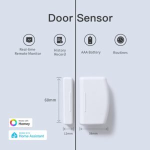 THIRDREALITY Sensor de contacto Zigbee paquete de 4 unidades monitor de puerta y ventana