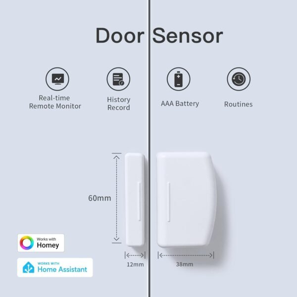THIRDREALITY Sensor de contacto Zigbee paquete de 4 unidades monitor de puerta y ventana