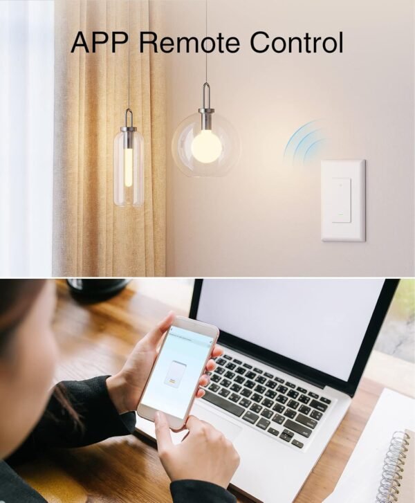 GHome Smart Switch, Smart Wi-Fi Light Switch (2 Pack) - Image 4