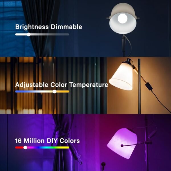 Sengled Bombilla RGB WiFi bombillas inteligentes, A19 RGB (4 Pack) - Image 6