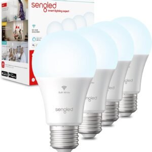 Sengled Bombilla WiFi Alexa – Bombillas inteligentes, luz diurna A19 (5000 K) (4 Pack)