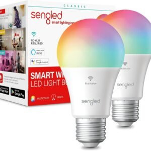 Sengled Bombilla RGB WiFi bombillas inteligentes, A19 RGB (2 Pack)