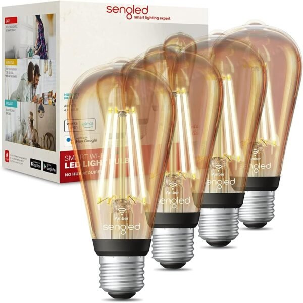 Sengled Bombilla RGB WiFi , vintage ST19 (4 Pack)