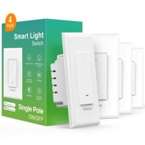 GHome Smart Switch, Smart Wi-Fi Light Switch (2 Pack)